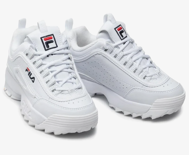 Scarpe Bambino Fila Disruptor - Bianco