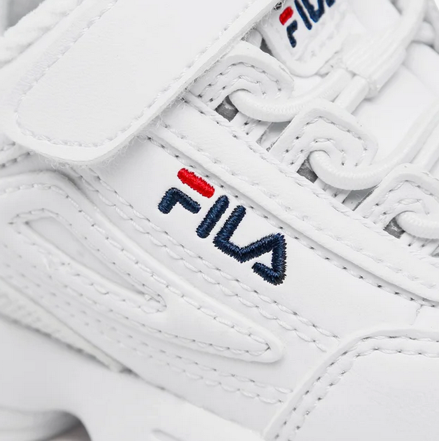 Scarpe Bambino Fila Disruptor - Bianco