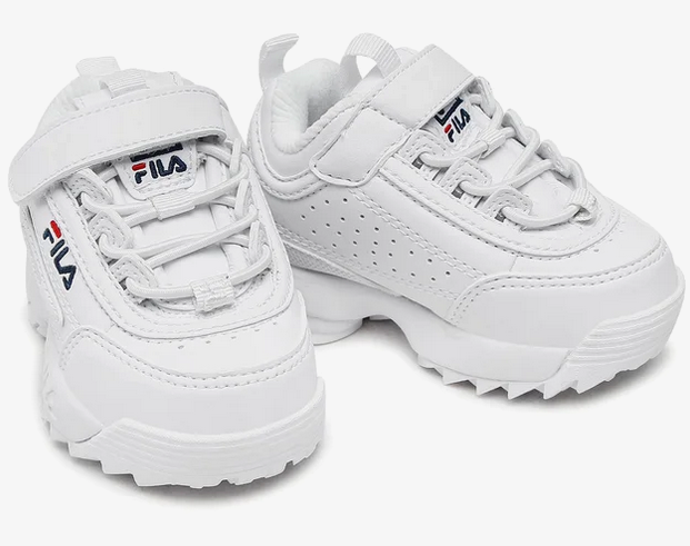 Scarpe Bambino Fila Disruptor - Bianco
