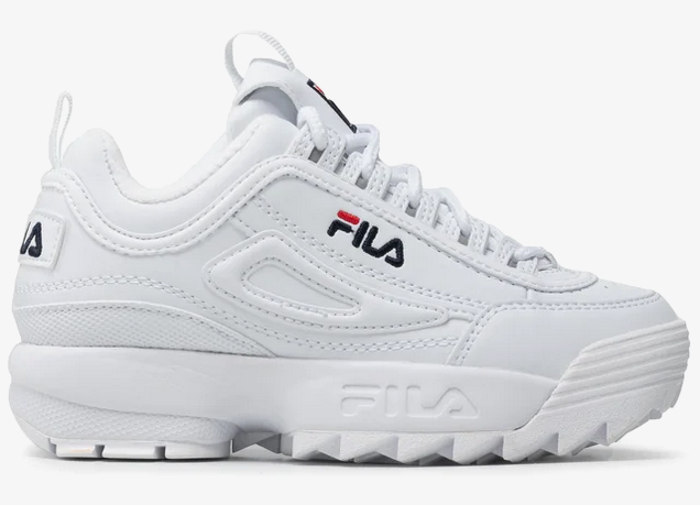 Scarpe Bambino Fila Disruptor - Bianco