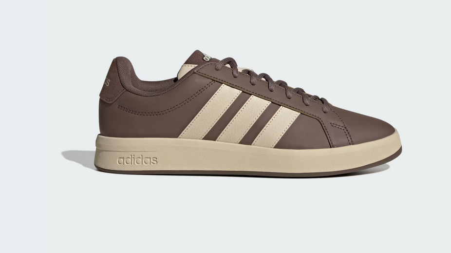 Scarpe Uomo Adidas Grand Court Base 3.0 - Marrone