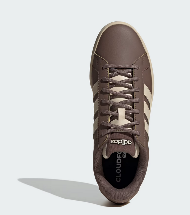 Scarpe Uomo Adidas Grand Court Base 3.0 - Marrone