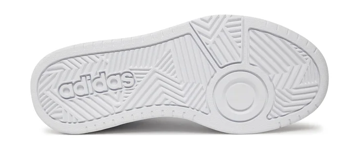 Scarpe Uomo Adidas Hoops 3.0 Mid - Bianco