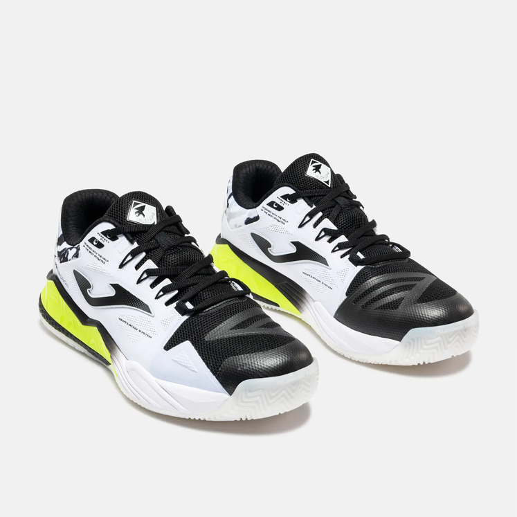 Scarpe Uomo JOMA Padel Spin 2631 - BIANCO/NERO/GIALLO