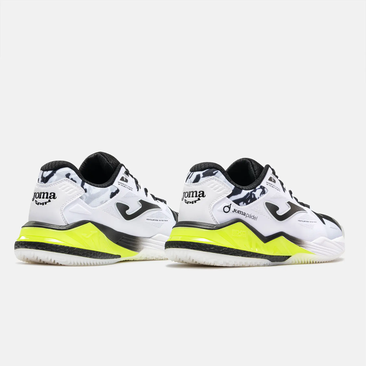 Scarpe Uomo JOMA Padel Spin 2631 - BIANCO/NERO/GIALLO