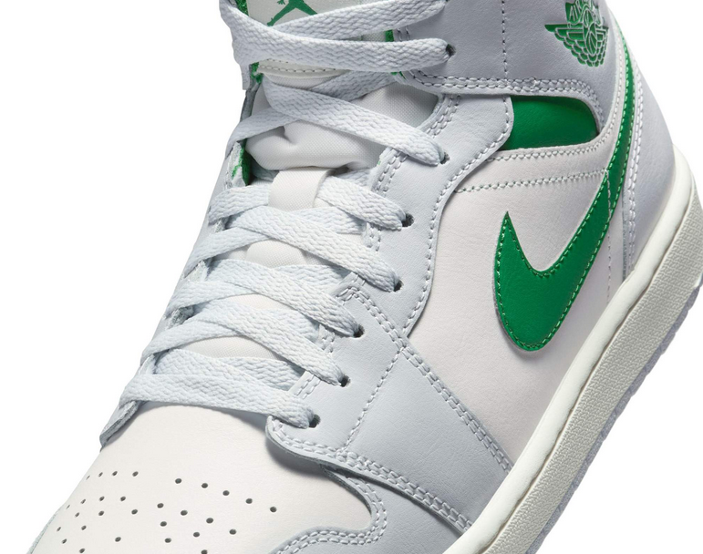Scarpe Uomo Jordan Air Jordan 1 Mid "Pine Green" - Grigio/Verde