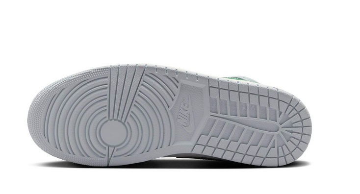 Scarpe Uomo Jordan Air Jordan 1 Mid "Pine Green" - Grigio/Verde