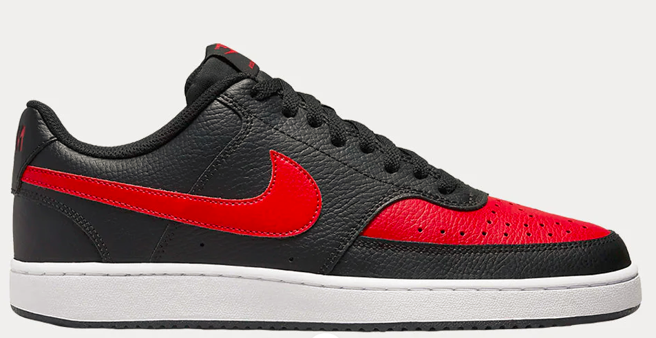 Scarpe Uomo Nike Court Vision Lo - Nero/Rosso