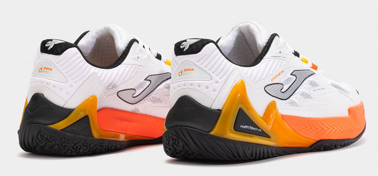 Scarpe Uomo Padel Joma Open - Bianco/Arancio