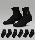 Sei Paia di Calzini Jordan Everyday Essentials - Nero