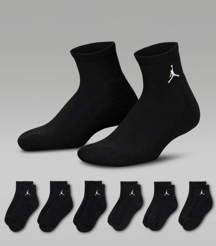 Sei Paia di Calzini Jordan Everyday Essentials - Nero