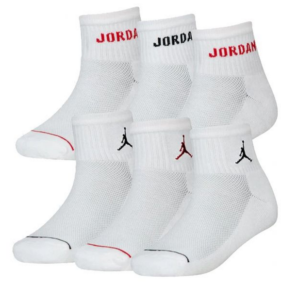 Sei Paia di Calzini Jordan Legend Ankle - Bianco