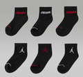 Sei Paia di Calzini Jordan Legend Ankle - Nero