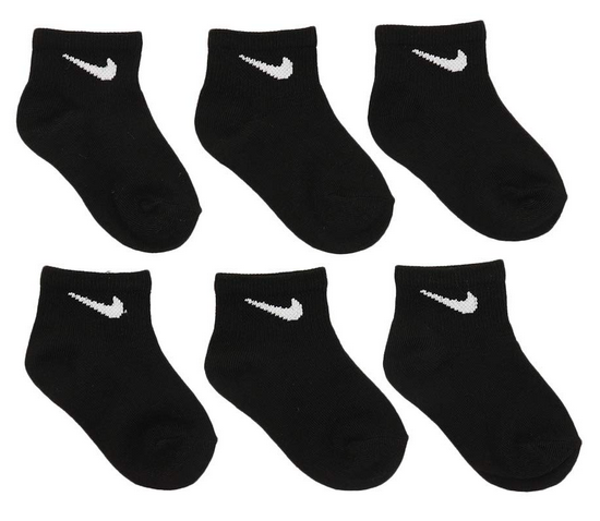 Sei Paia di Calzini Nike Basic Pack Ankle - Nero