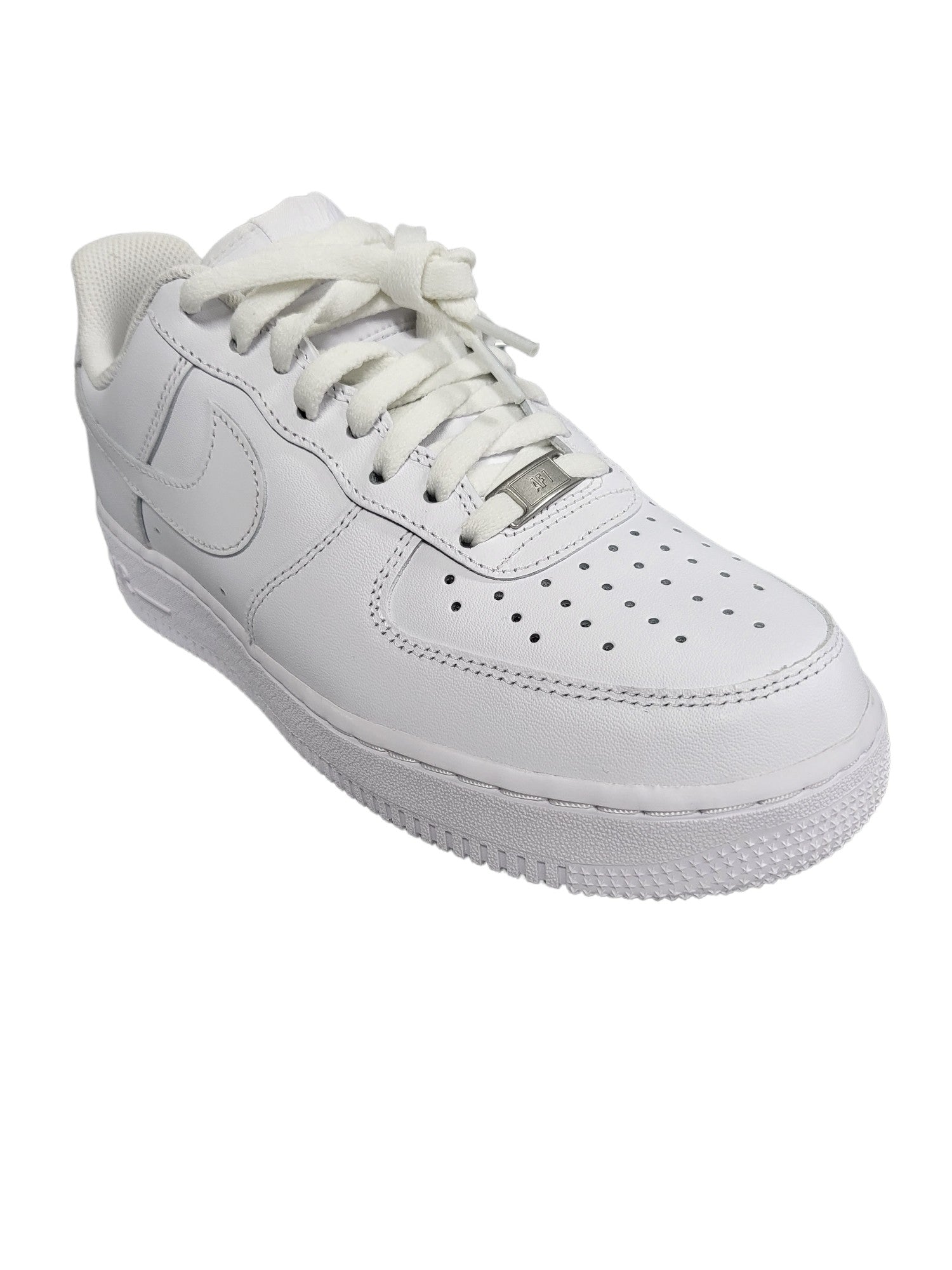 SNEAKERS UOMO NIKE AIR FORCE 1 '07 PELLE BIANCA