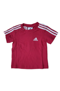 T-SHIRT BAMBINA ADIDAS FUCSIA IN COTONE
