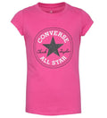 T-Shirt Bambina Convese Chuck Patch - Fucsia