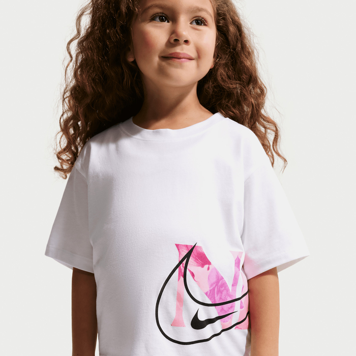 T-shirt Bambina Nike Move With Nature  - BIANCO