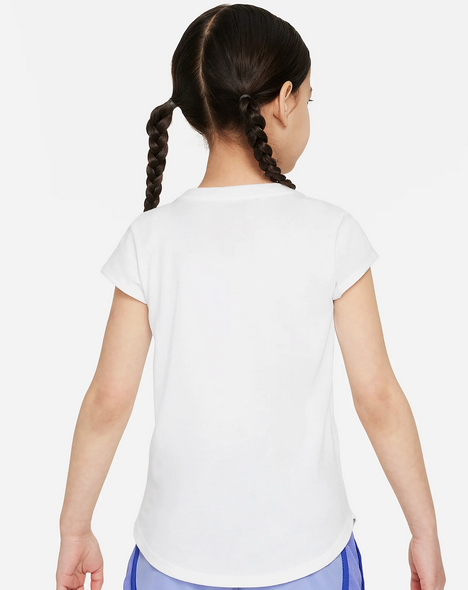 T-shirt Bambina Nike Prep in Your Step Tee - Bianco