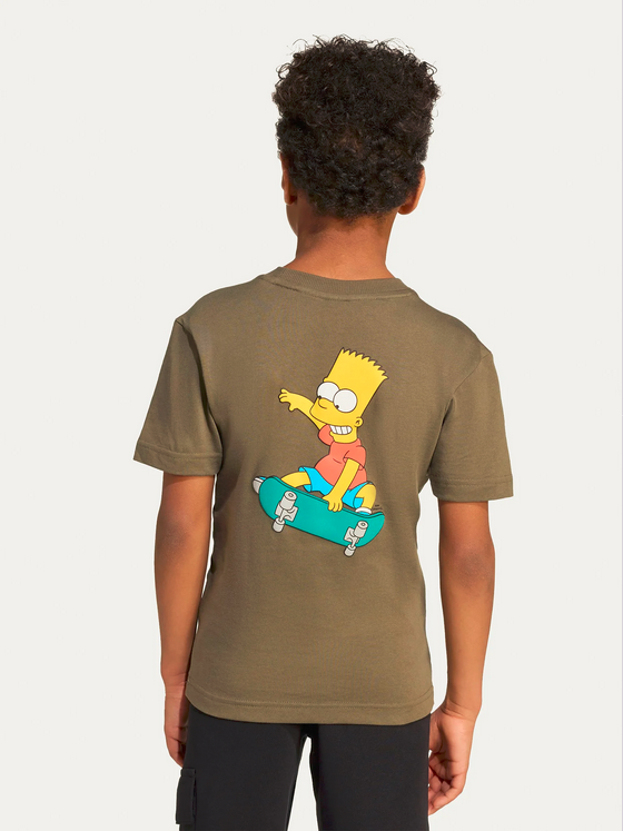 T-shirt Bambino Adidas The Simpsons - Verde Militare