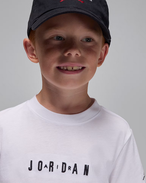 T-Shirt Bambino Jordan Wordmark - Bianco