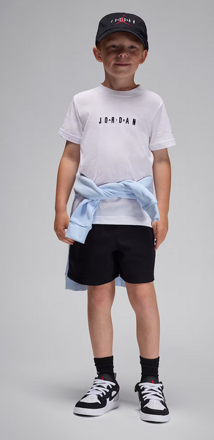 T-Shirt Bambino Jordan Wordmark - Bianco