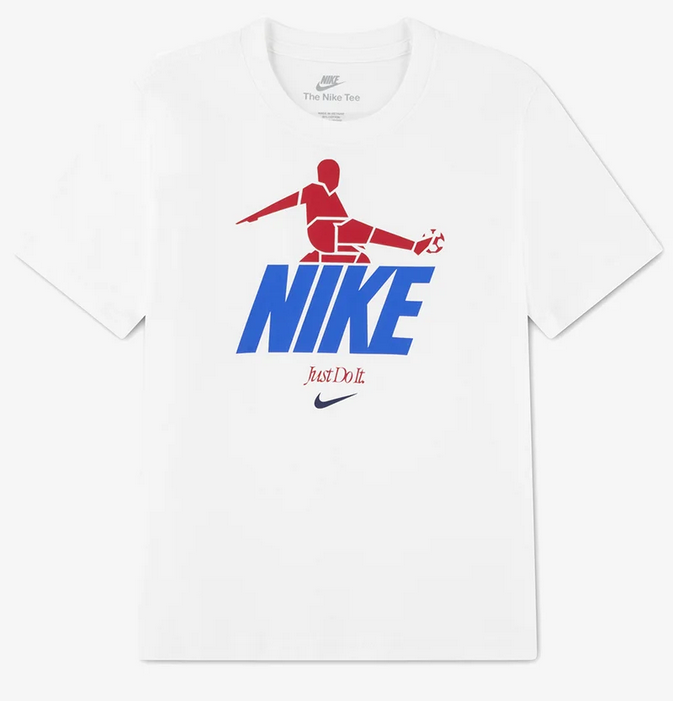 T-shirt Bambino Nike Bicycle Kick - Bianco