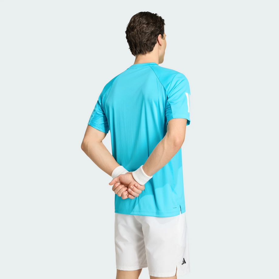 T-shirt da uomo Adidas club 3-Stripes - Azzurro