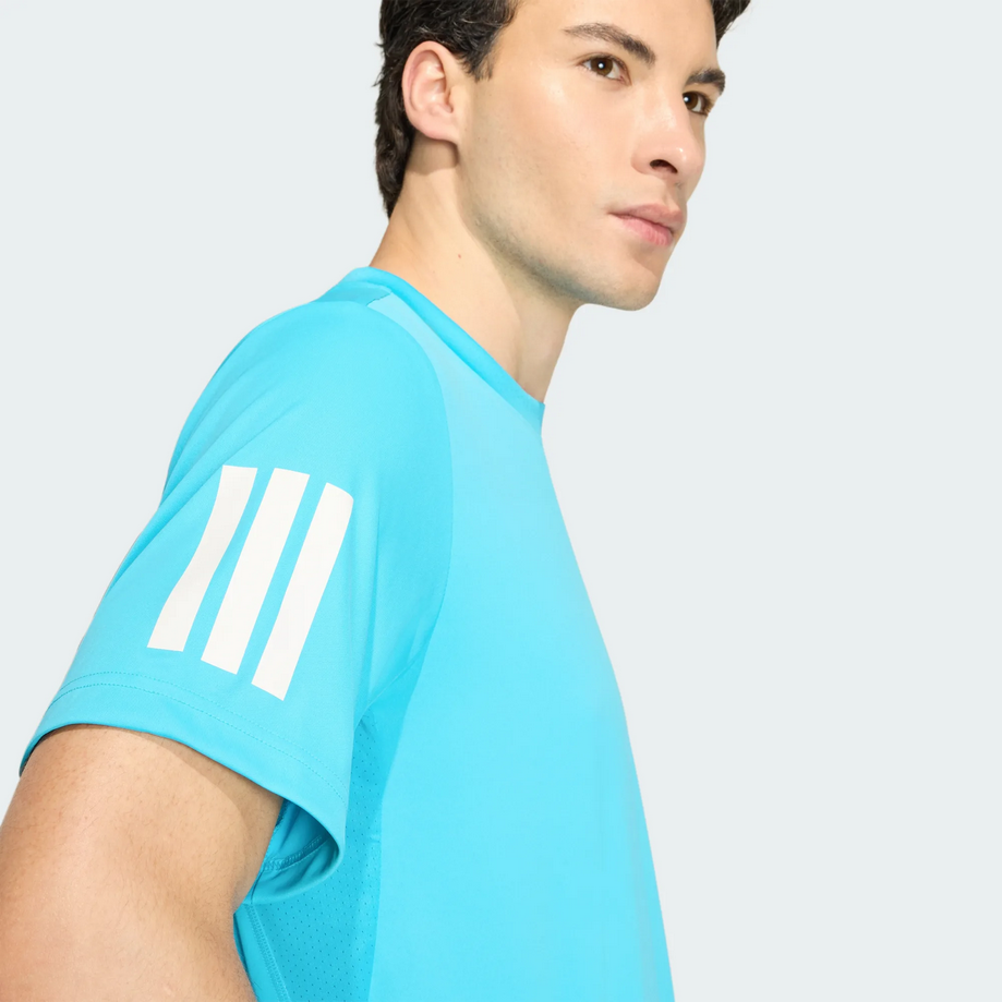 T-shirt da uomo Adidas club 3-Stripes - Azzurro