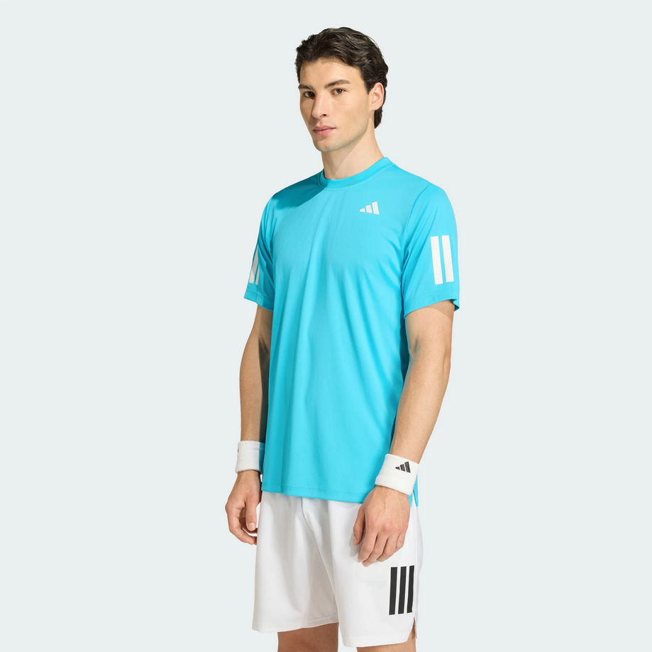 T-shirt da uomo Adidas club 3-Stripes - Azzurro