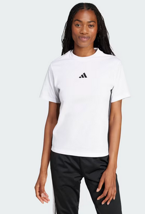 T-shirt Donna Adidas 3-Stripes - Bianco