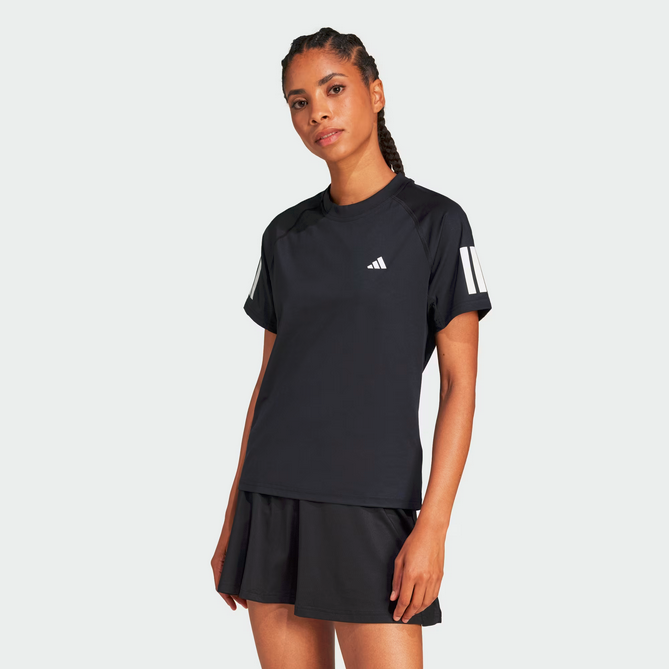T-shirt DONNA Adidas Climacool 3-Stripes Club  - NERO