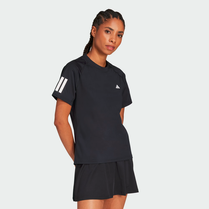 T-shirt DONNA Adidas Climacool 3-Stripes Club  - NERO