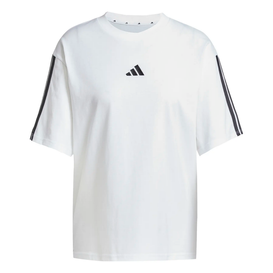 T-SHIRT DONNA Adidas ESSENTIALS 3 STRIPES - BIANCO