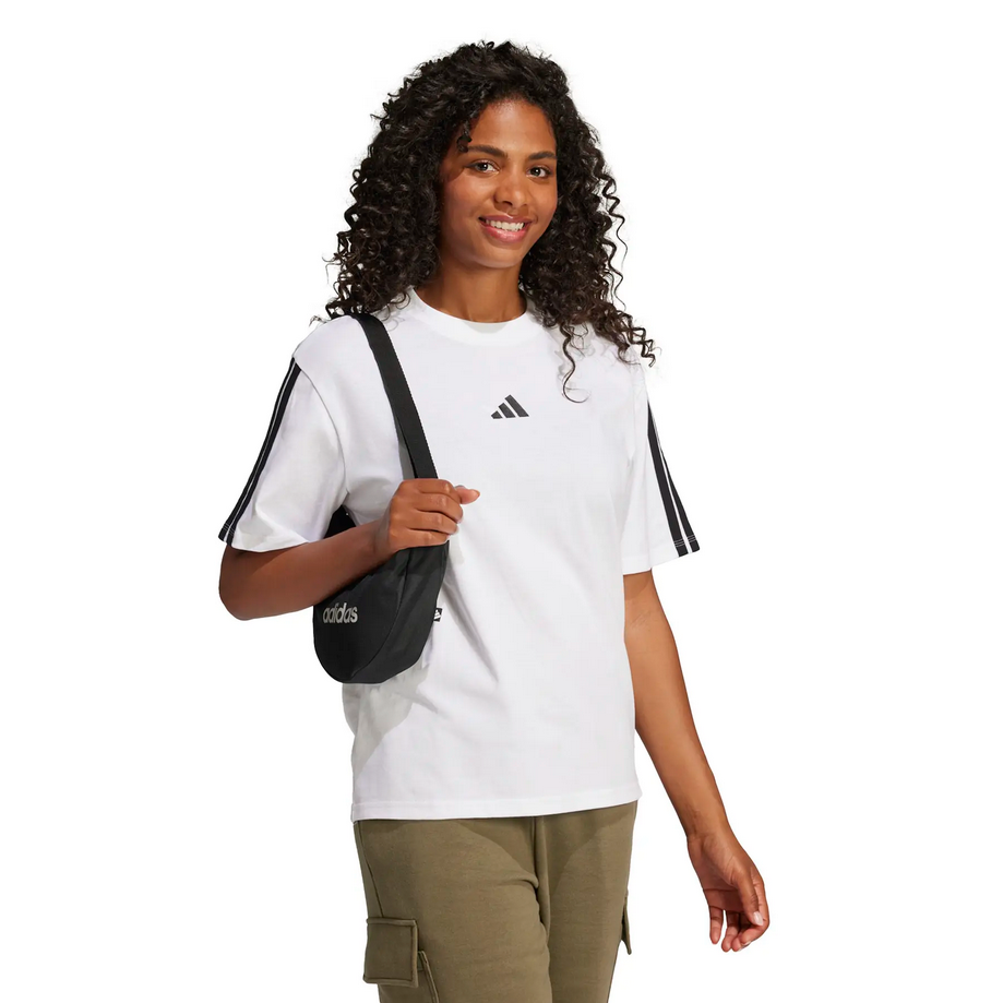 T-SHIRT DONNA Adidas ESSENTIALS 3 STRIPES - BIANCO