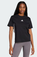 T-shirt Donna Adidas Essentials 3 Stripes - Nero
