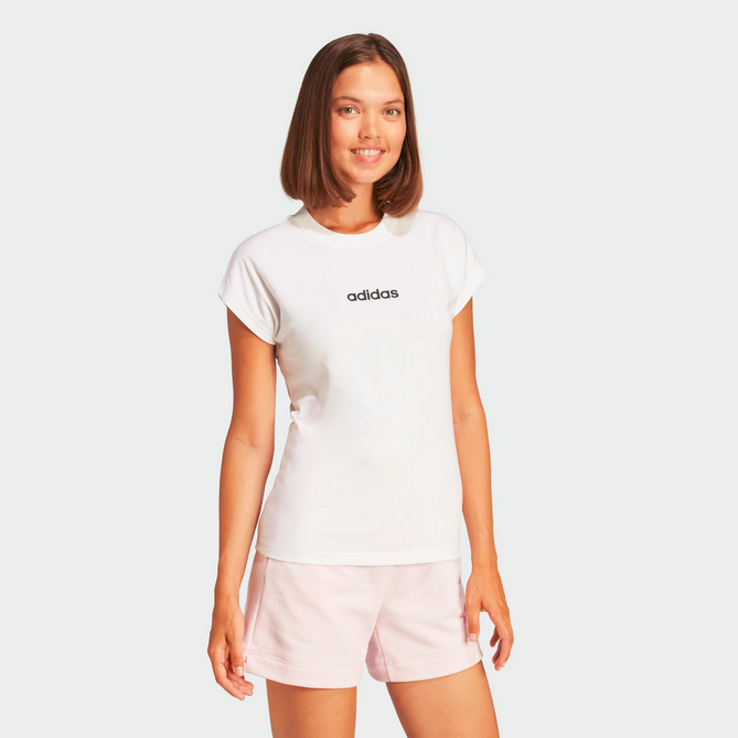 T-SHIRT DONNA Adidas Essentials Linear - BIANCO