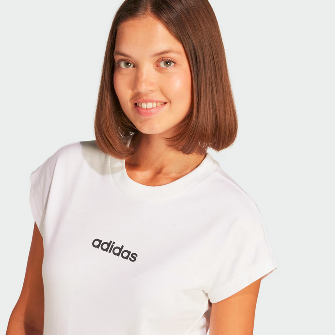 T-SHIRT DONNA Adidas Essentials Linear - BIANCO