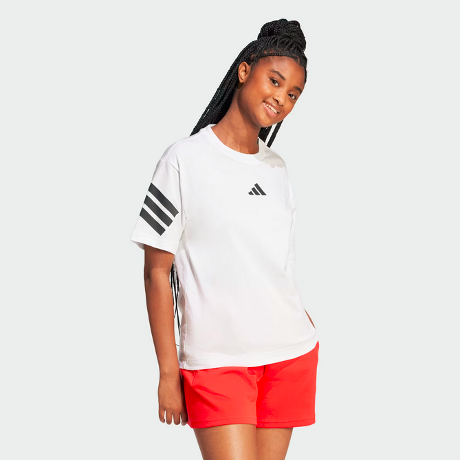 T-shirt Donna Adidas Future Icons 3-Stripes Tee - Bianco