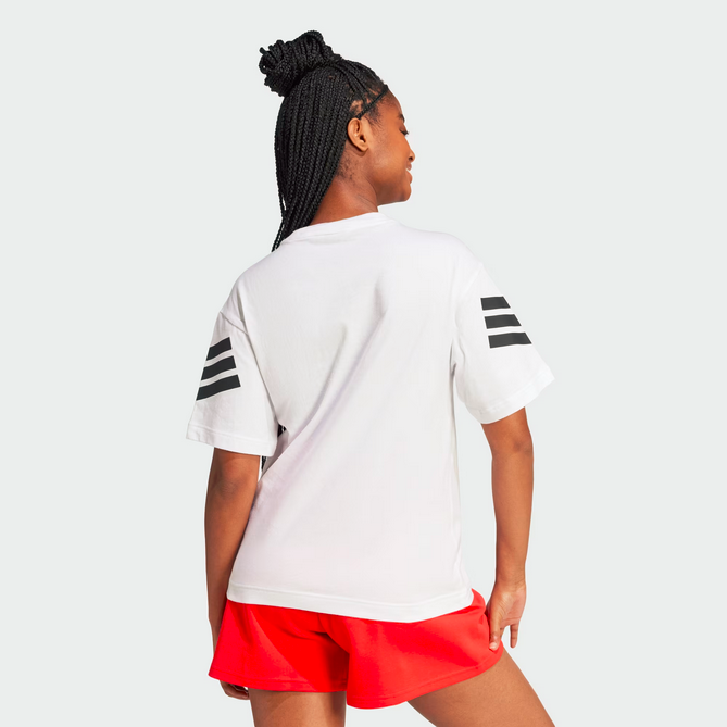 T-shirt Donna Adidas Future Icons 3-Stripes Tee - Bianco
