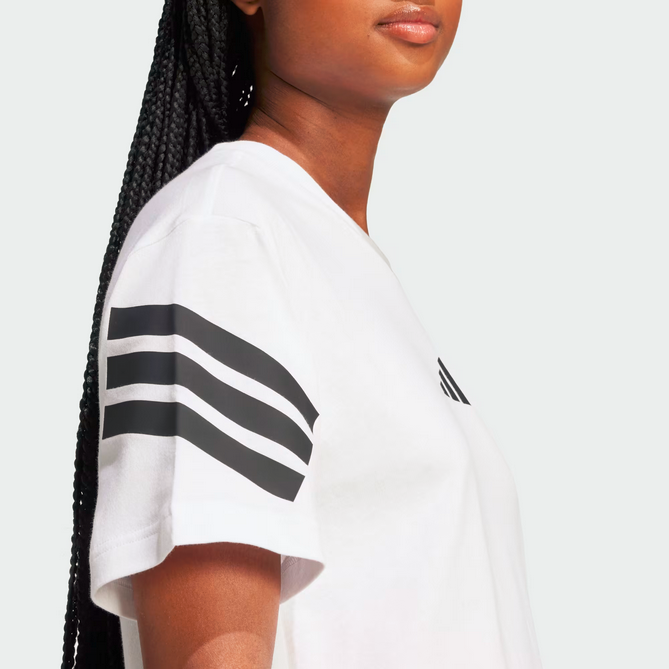 T-shirt Donna Adidas Future Icons 3-Stripes Tee - Bianco