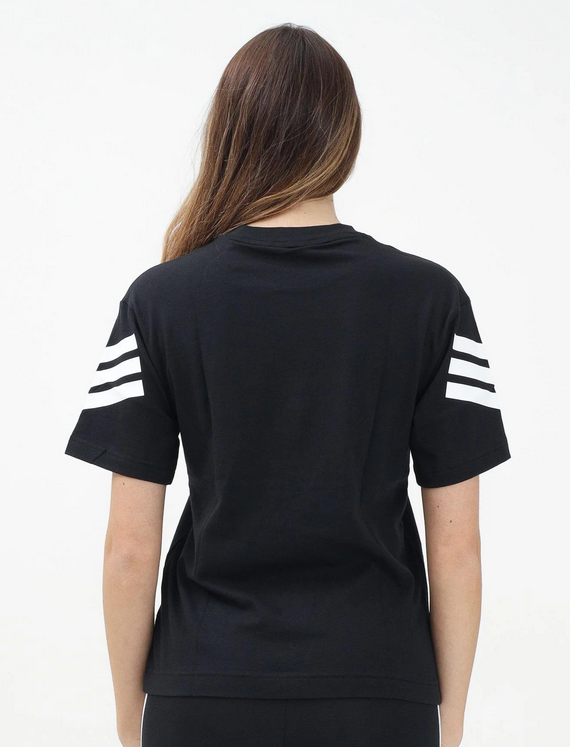 T-shirt Donna Adidas Future Icons 3-Stripes Tee - Nero