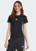 T-Shirt Donna Adidas Holiday 3-Stripes Slim Tee - Nero