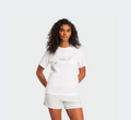 T-shirt Donna Adidas Holiday Metallic Graphic Tee - Bianco