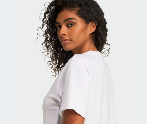 T-shirt Donna Adidas Holiday Metallic Graphic Tee - Bianco