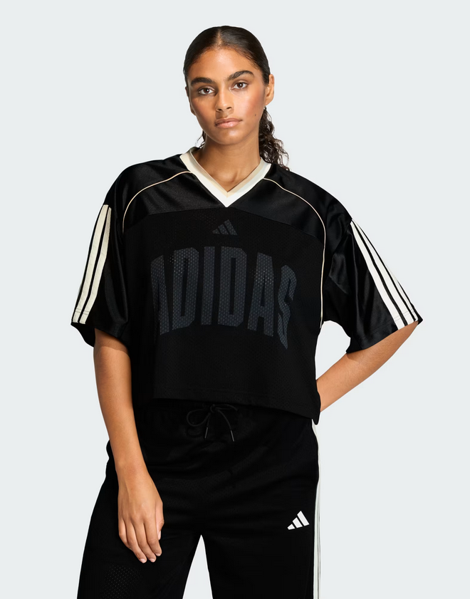 T-SHIRT DONNA Adidas STADIUM MESH - NERO