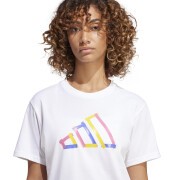 T-shirt Donna Adidas Tech Graphic Tee - Bianco