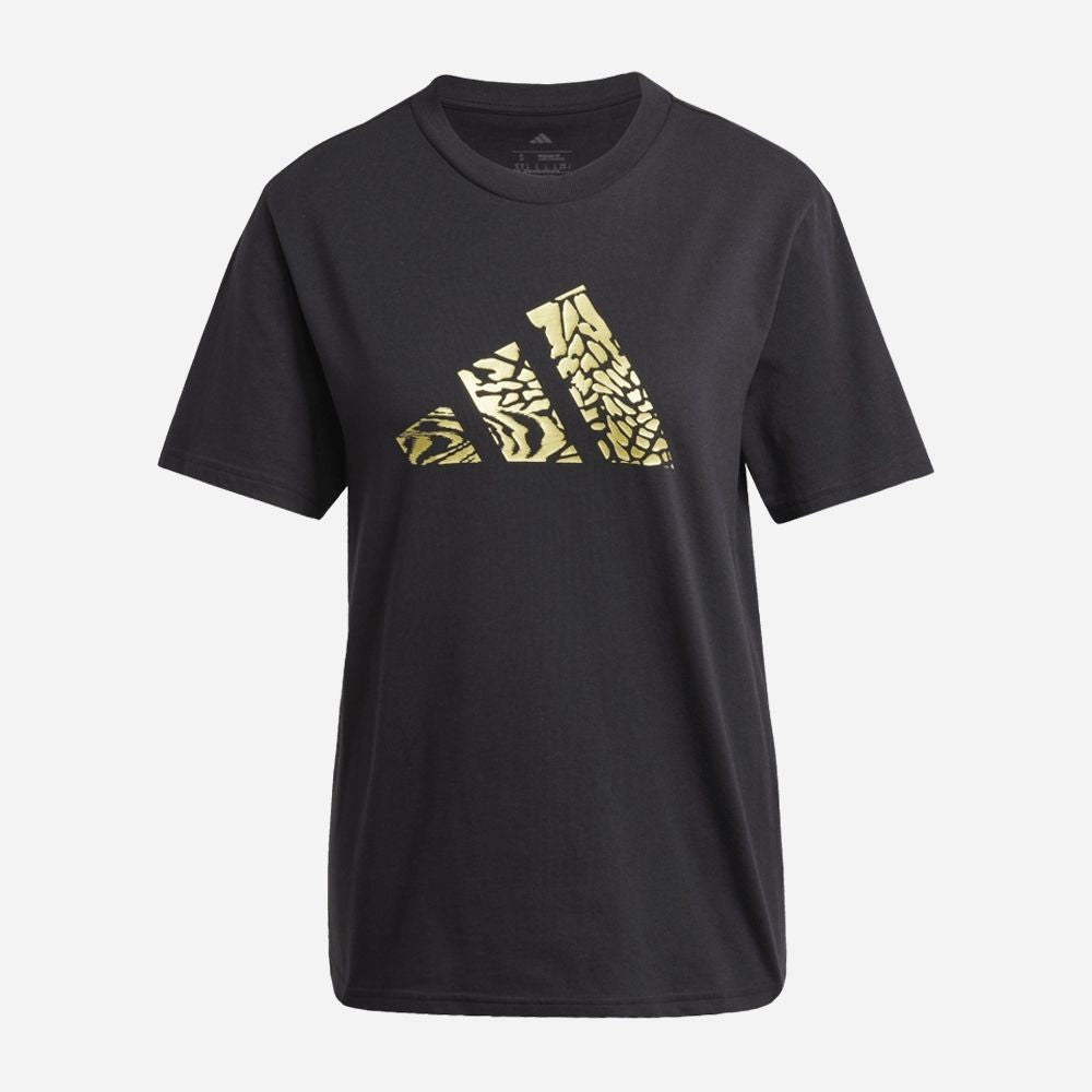 T-shirt Donna Adidas Tech Metallic Graphic Tee - Nero