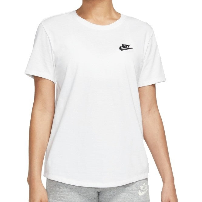 T-shirt Donna Nike Club Essentials - Bianco