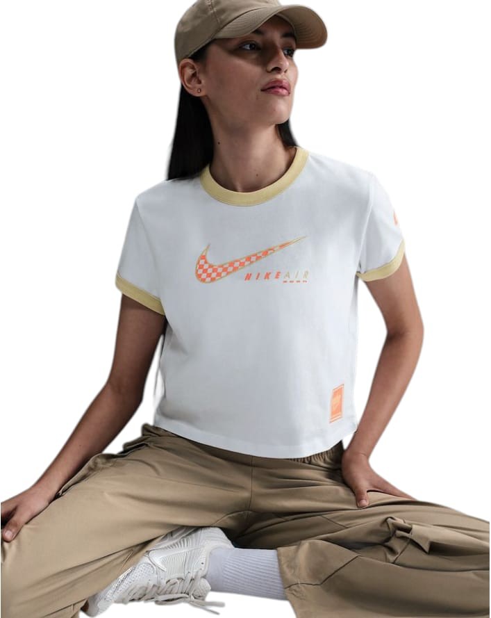 T-shirt Donna Nike Sportswear Club - Bianco